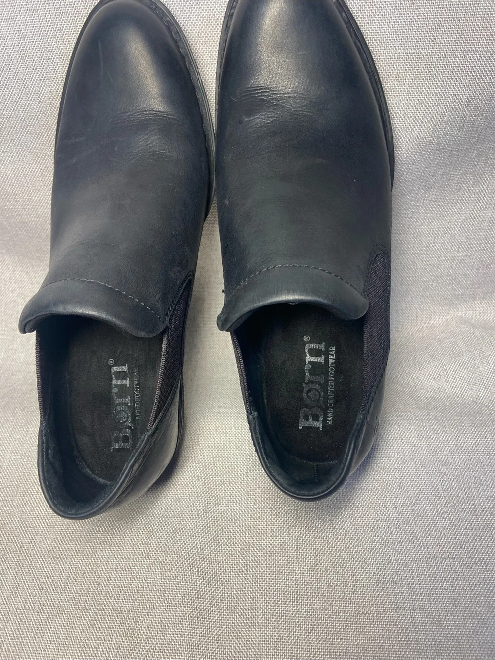 Born Black Leather Slip-On Ankle Shoes
Size 8. - Picture 3 of 9